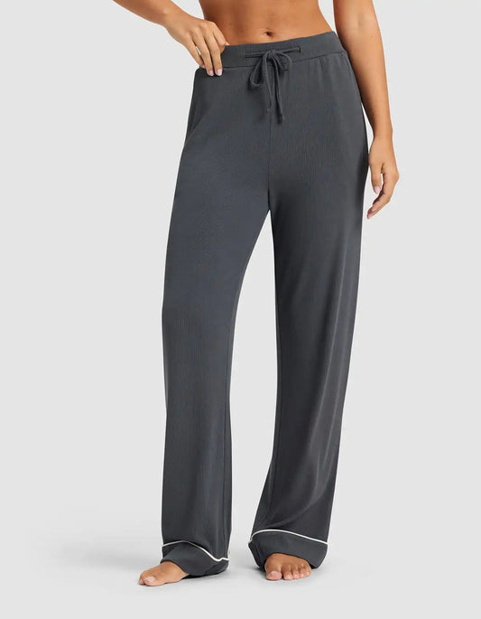Women's Bamboo Rib Knit Classic Pajama Pant - Last Chance